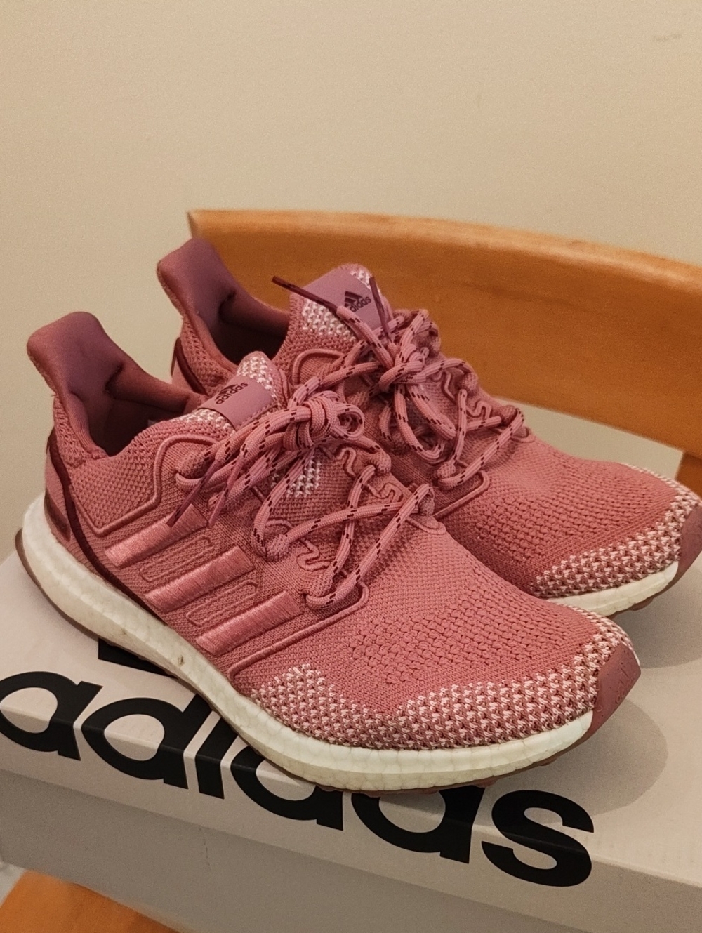 adidas Women's Rose Pink Ultra boost 1.0 Running Shoes